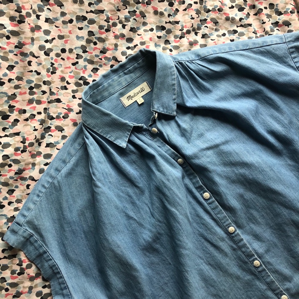 Madewell Central Shirt in Roberta Indigo - Picture 5 of 7